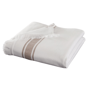AGADIR - Fouta en coton blanche 90x200 cm