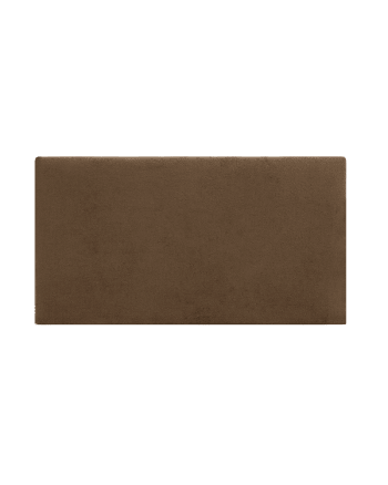 Oslo - Cabecero tapizado de algodón en color marrón de 160x80cm
