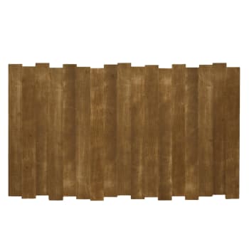 Dakari - Tête de lit en bois d’épicéa couleur marron vieilli pour lit 90 cm