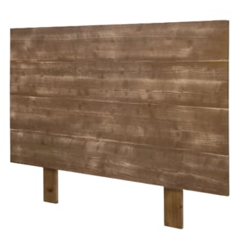 Nala - Tête de lit en bois pour lit de 135 cm couleur marron vieilli