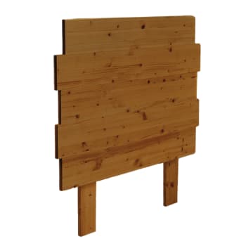 Siara - Cabecero de cama de madera de pino para cama de 90 cm en color marrón