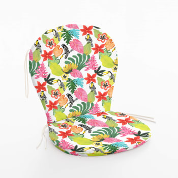 TROPIC - Cojín para silla de exterior 100% algodón multicolor 48x90x5 cm