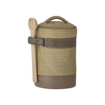 Marbles Salzkeller Aus Grünem Onyx-Marmor Mit Deckel & Löffel - Elegante Aufbewahrung Für Küche