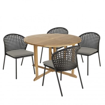 Ensemble balcon table suspendue + 2 chaises pliantes sans bras JAVA LIGHT