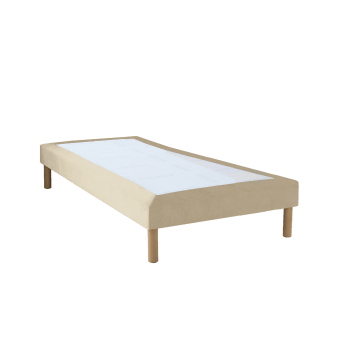 Luxe velours - Sommier velours blanc 80x190 cm