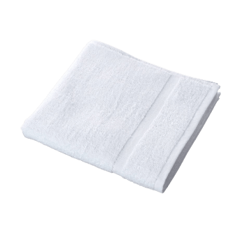 BEECO - Serviette de toilette en coton blanche 50x100 cm