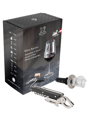 Peugeot - WINE GAME - Clef du vin Travel + Cavatappi Clavelin