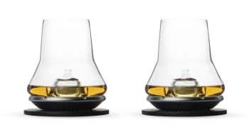 Duo set de dégustation whisky - Duo set de dégustation whisky et 2 socles rafraîchisseurs