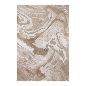 Marbled - Tapis   en polypropylène beige 80x150