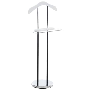 Servomuto Con Seduta Omino Appendiabiti In Metallo Indossatore Da Camera Porta Abiti Posa Oggetti Grigio Scuro 84846233