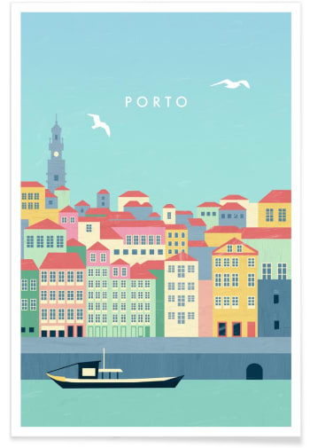 Porto - Affiche multicolore