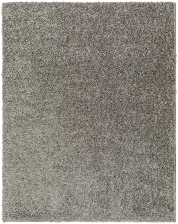 Soso - Alfombra shaggy moderna gris oscuro 160x213