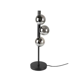Monica - Lampe design en métal gris