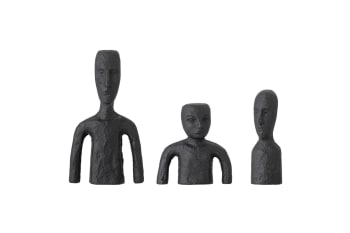 Rhea - Dekorative Figuren aus Metall H14.50cm, schwarz