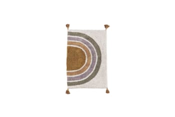 Door - Badteppich aus Baumwolle 60x90cm, mehrfarbig