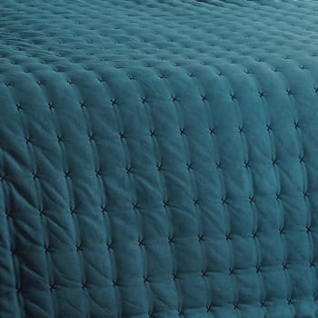 Dessus De Lit Uni Vert Kaki Linder Paloma - 230x250 Cm - 100% Polyester - Ourlets Fins