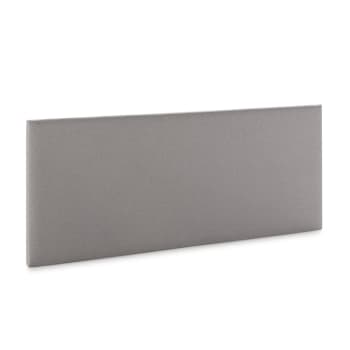 AURA - Testiera rivestita in tessuto Grigio Chiaro 140x60 cm