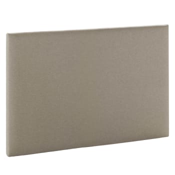 AURA - Testiera rivestita in tessuto Beige 90x60 cm