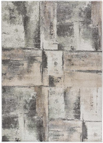 AYDIN - Tapis abstrait en gris, 140X200 cm