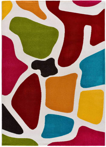 BOUNTY - Tapis à motifs géométriques multicolores, 080X150 cm