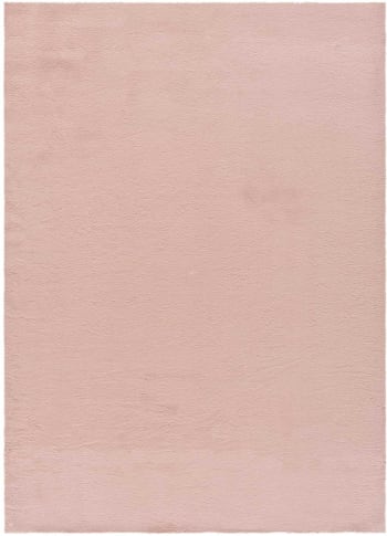 XIANA - Tappeto morbido lavabile liscio rosa, 80X150 cm