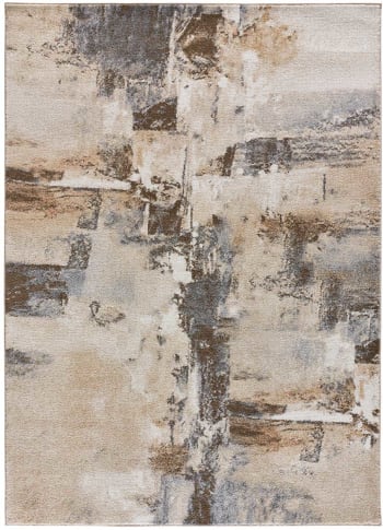 Aydin - Tappeto astratto beige 160x230 cm