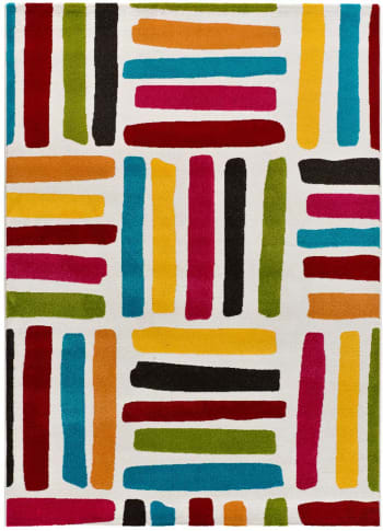 BOUNTY - Tapis à motifs géométriques multicolores, 133X190 cm