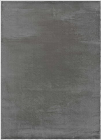 XIANA - Teppich weich waschbar grau, 80X150 cm