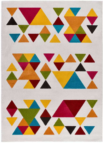 BOUNTY - Tapis à motifs géométriques multicolores, 133X190 cm
