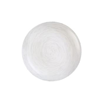 Stonemania - Assiette creuse blanche 20 cm