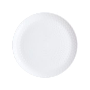 Pampille - Assiette plate blanche 25 cm