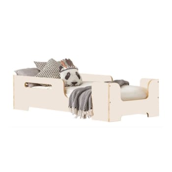 Bobby - Montessori-Bett aus Holz, weiß