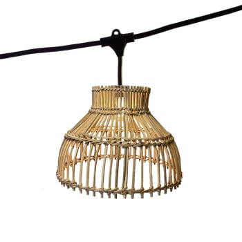 Catena luminosa da esterno da 30 m, 50+2 lampadine, infrangibile