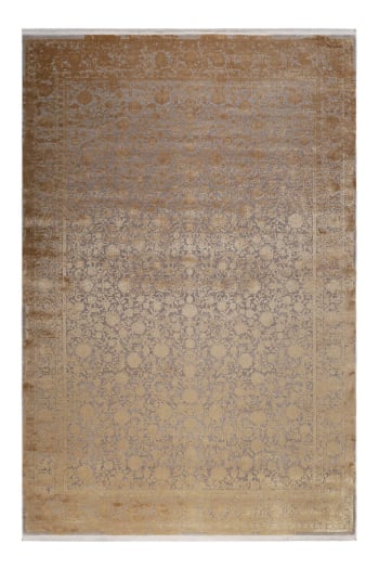 Florida - Tappeto classico  morbido e vintage, dorato con rilievo, 160x230