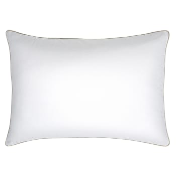 Blanc d'ecume - Taie d'oreiller en coton blanc 50x70