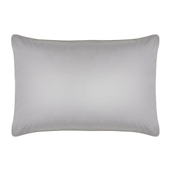 Gris falaise - Taie d'oreiller unie en coton gris falaise 50x75