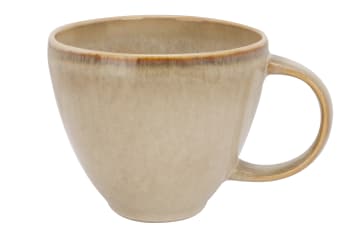 CONICO - 6er-Set Tassen aus Steingut, beige, 30 cl