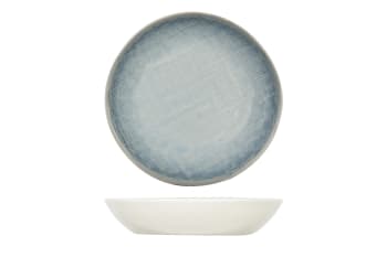 JACINTO - 4er-Set Schalen aus Steingut, blau, D19 cm