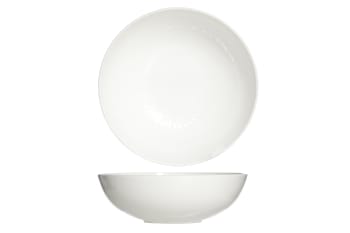 EXCLUSIVE - 6er-Set tiefe Teller aus Porzellan, weiß, D18,5 cm