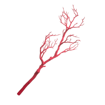 Branche artificielle touché velours rouge H70