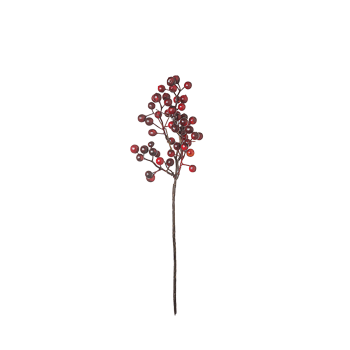 Branche de baies artificielle grappe rouge H106