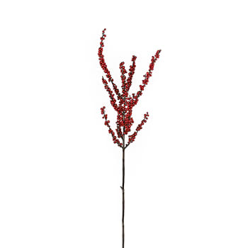 Branche de baies en grappe artificielle rouge H106