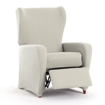 EYSA - Housse de fauteuil relax extensible écru 60 - 75 cm