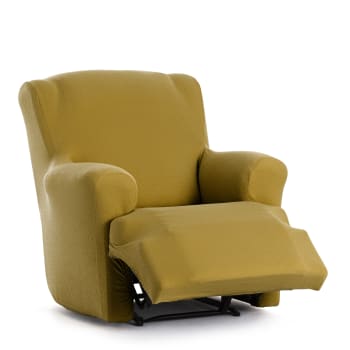 EYSA - Housse de fauteuil relax XL extensible moutarde 60 - 90 cm