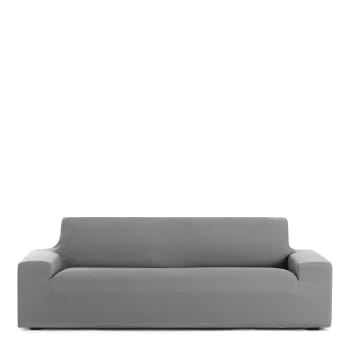 EYSA - Funda de sofá 4 plazas bielástica gris 210 - 240 cm