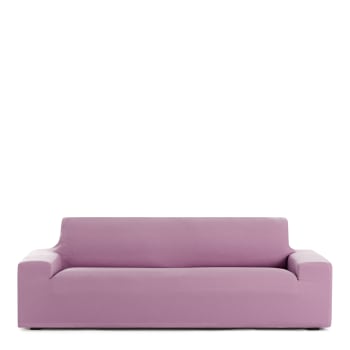 EYSA - Bi-elastischer 4-Sitzer-Sofabezug 210 - 240 cm, rosa