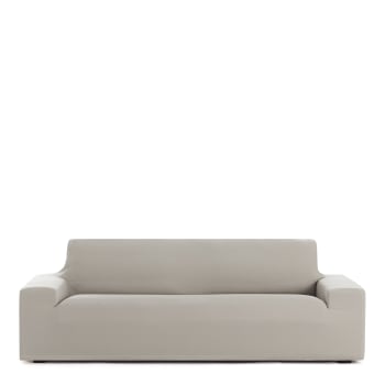 EYSA - Bi-elastischer 4-Sitzer-Sofabezug 210 - 240 cm, leinenfarben