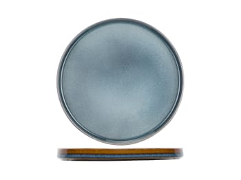 QUINTANA - 6er-Set Brotteller aus Porzellan, blau,  D14 cm