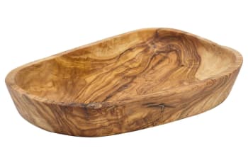 OLIVIER - Salatschüssel aus Buchenholz, braun, 26-2X 6-18 cm