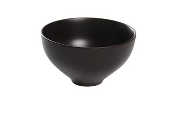 OKINAWA - 2er-Set Salatschale aus Steingut, schwarz, D22 cm
